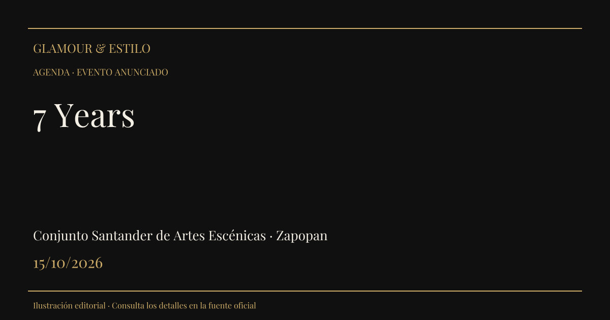 Portada editorial: 7 Years