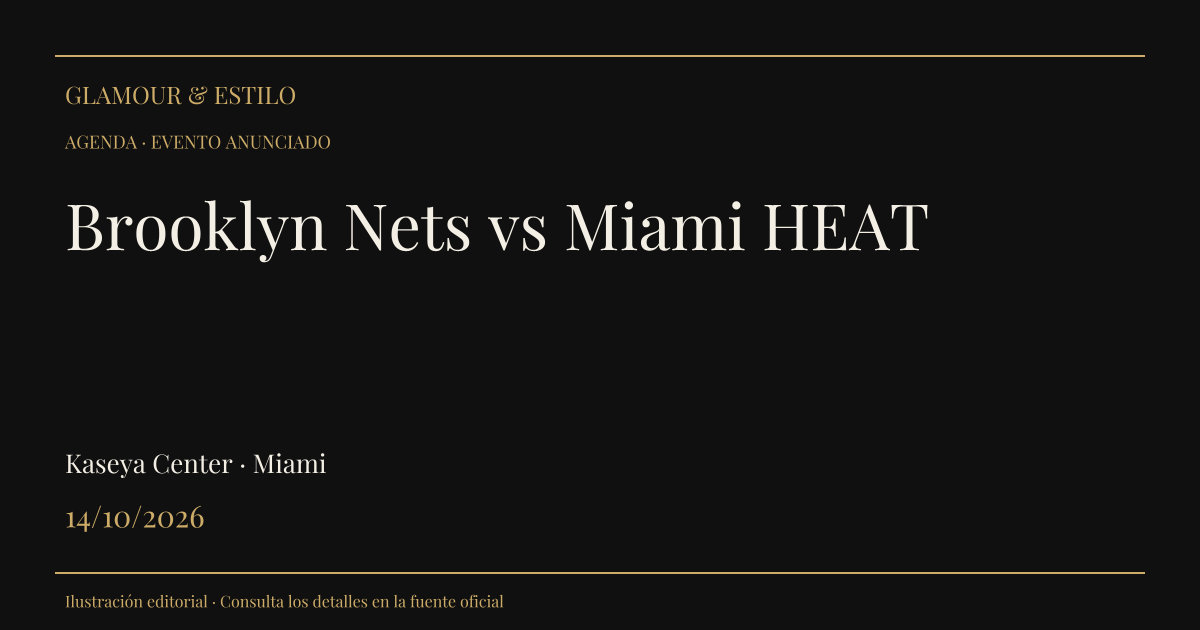 Portada editorial: Brooklyn Nets vs Miami HEAT