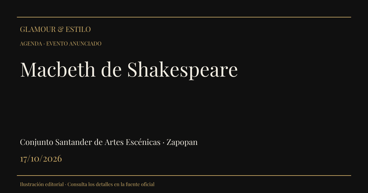 Portada editorial: Macbeth de Shakespeare