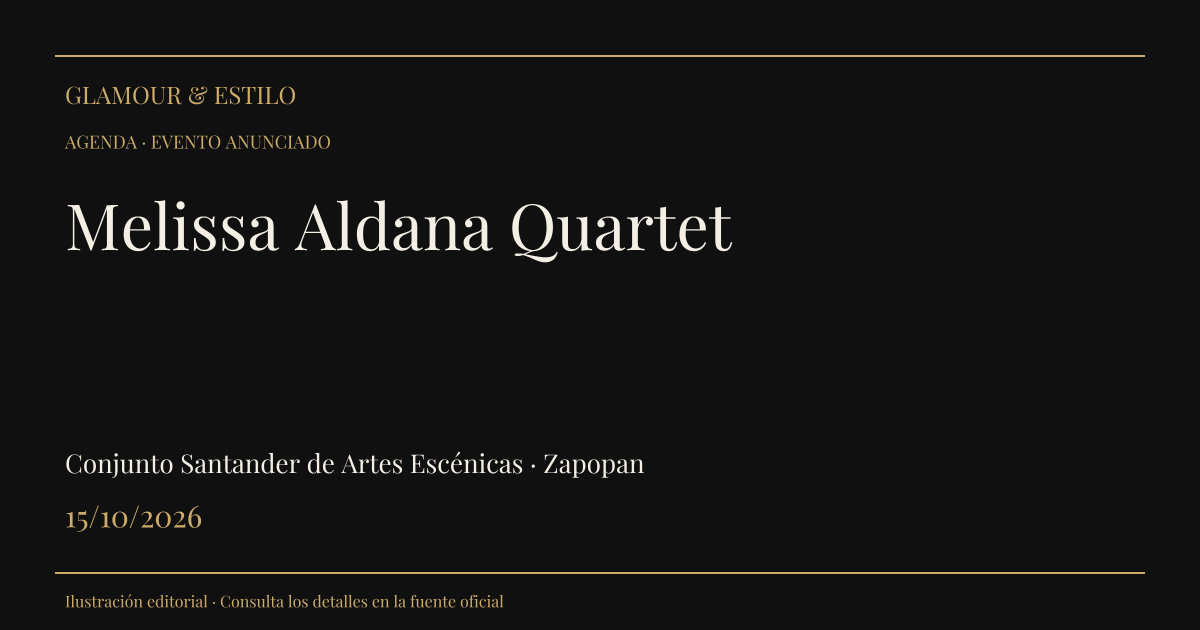 Portada editorial: Melissa Aldana Quartet