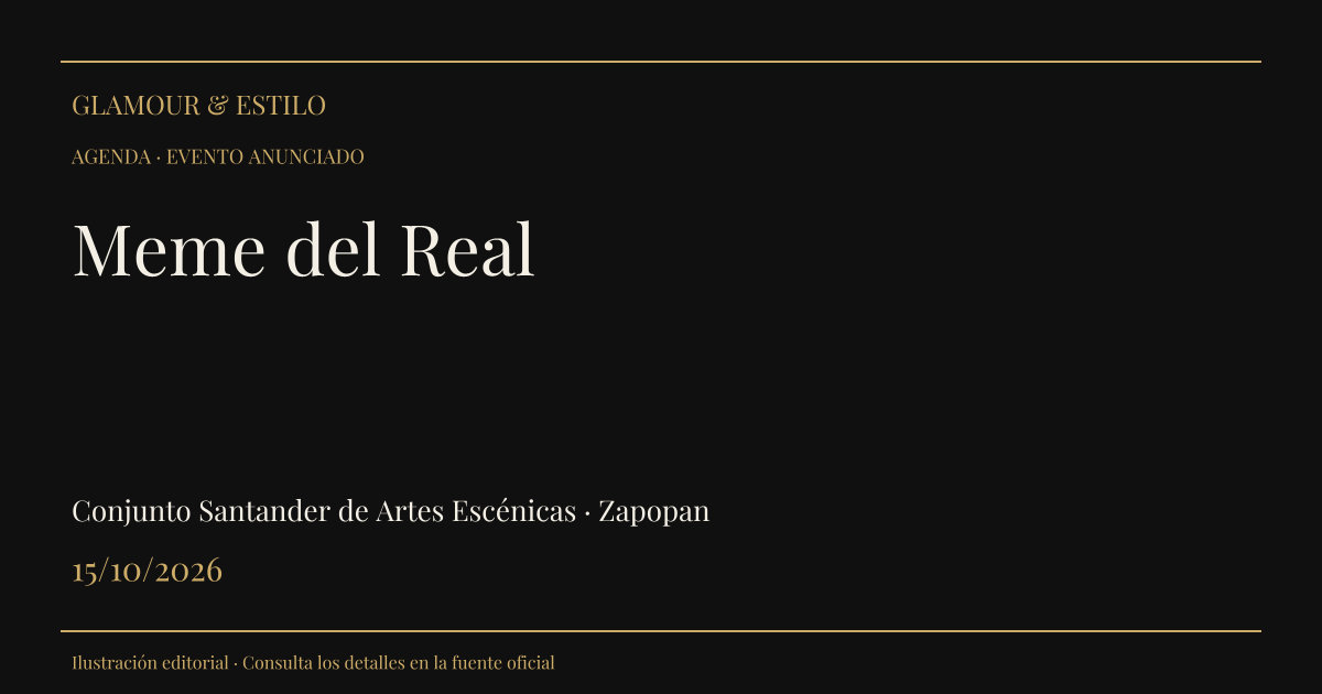 Portada editorial: Meme del Real