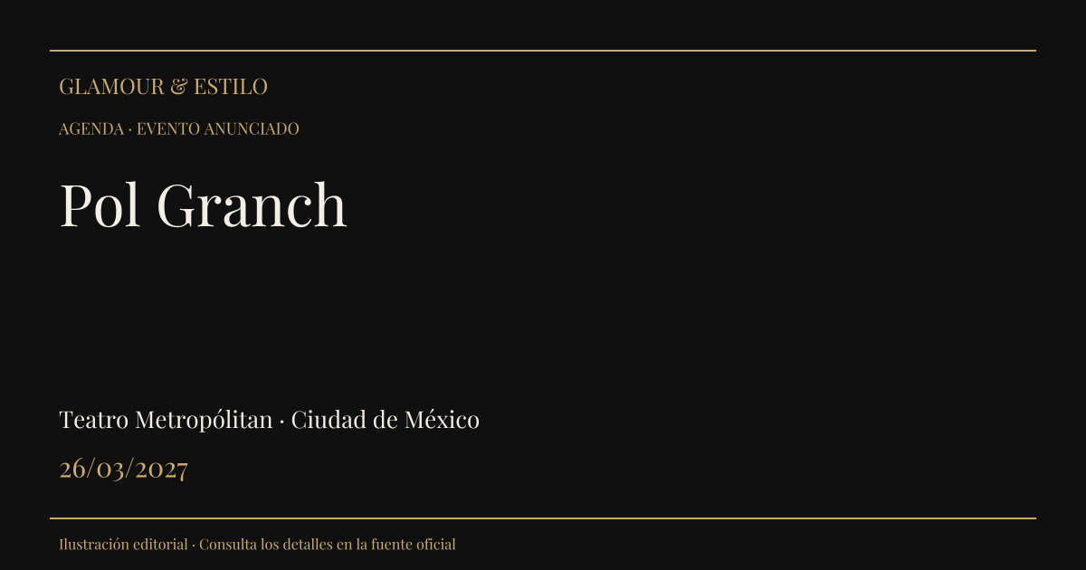 Portada editorial: Pol Granch